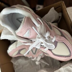 Pink and White Sneakers